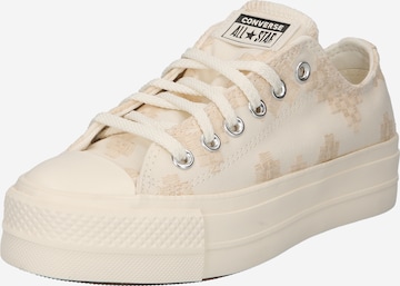 Baskets basses 'Chuck Taylor All Star Lift' CONVERSE en beige : devant