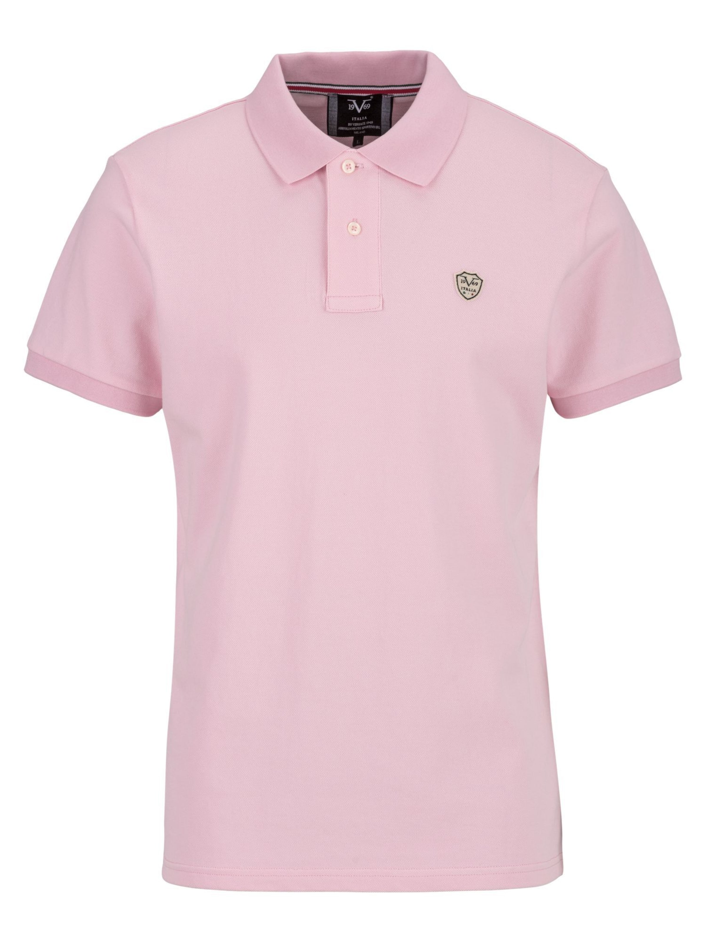 19V69 ITALIA Póló 'Emilio' - rózsaszín: elől