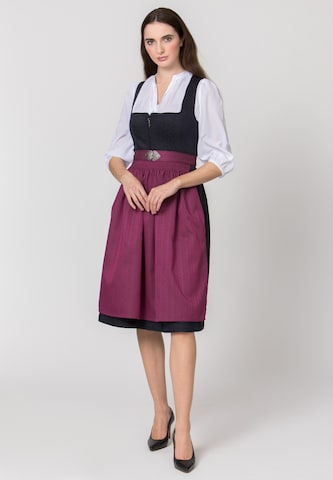 STOCKERPOINT Dirndl 'Beth' in Blauw: voorkant