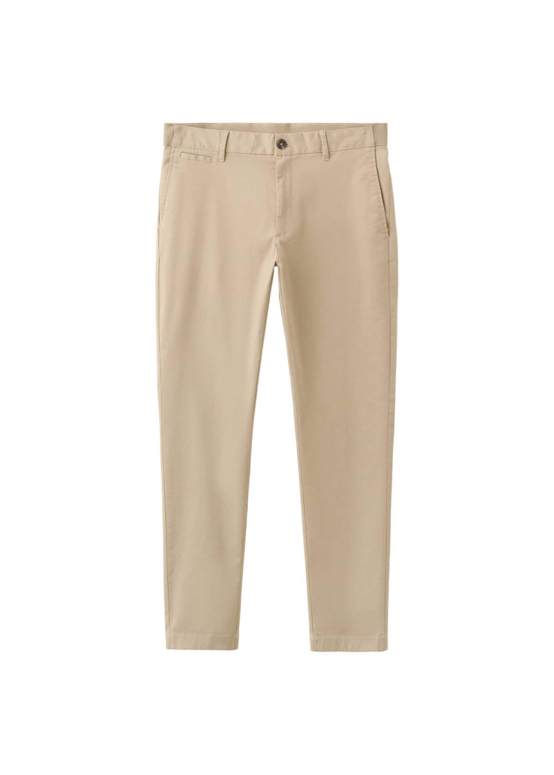 MANGO MAN Slim fit Chino Pants 'Prato' in Beige: front