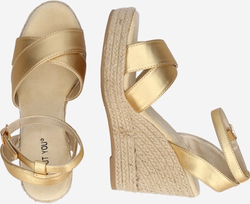 ABOUT YOU - Sapatos de salto 'Juliana' em ouro