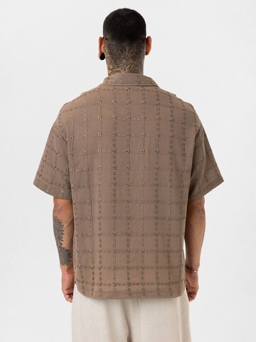 Dandalo Comfort fit Button Up Shirt 'Justin' in Brown