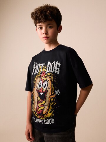 T-Shirt Next en noir : devant