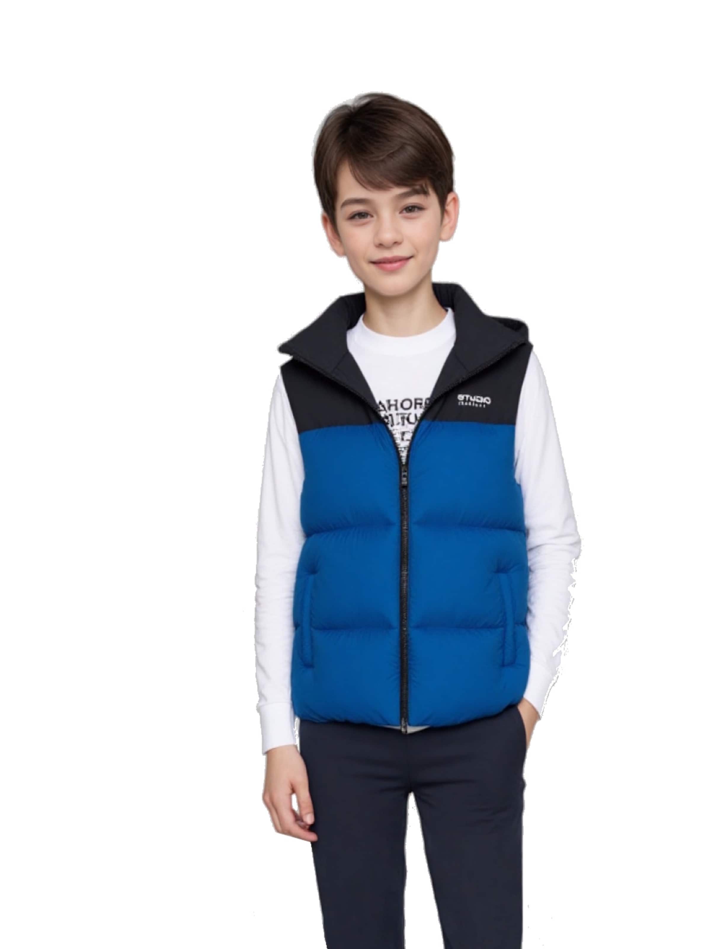Gilet 'NMMMarble' NAME IT en bleu : devant