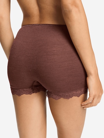Hanro Broekje ' Woolen Lace ' in Bruin