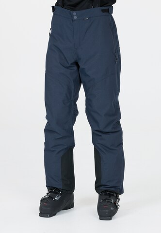 Whistler Regular Skihose 'Drizzle' in Blau: Vorderseite