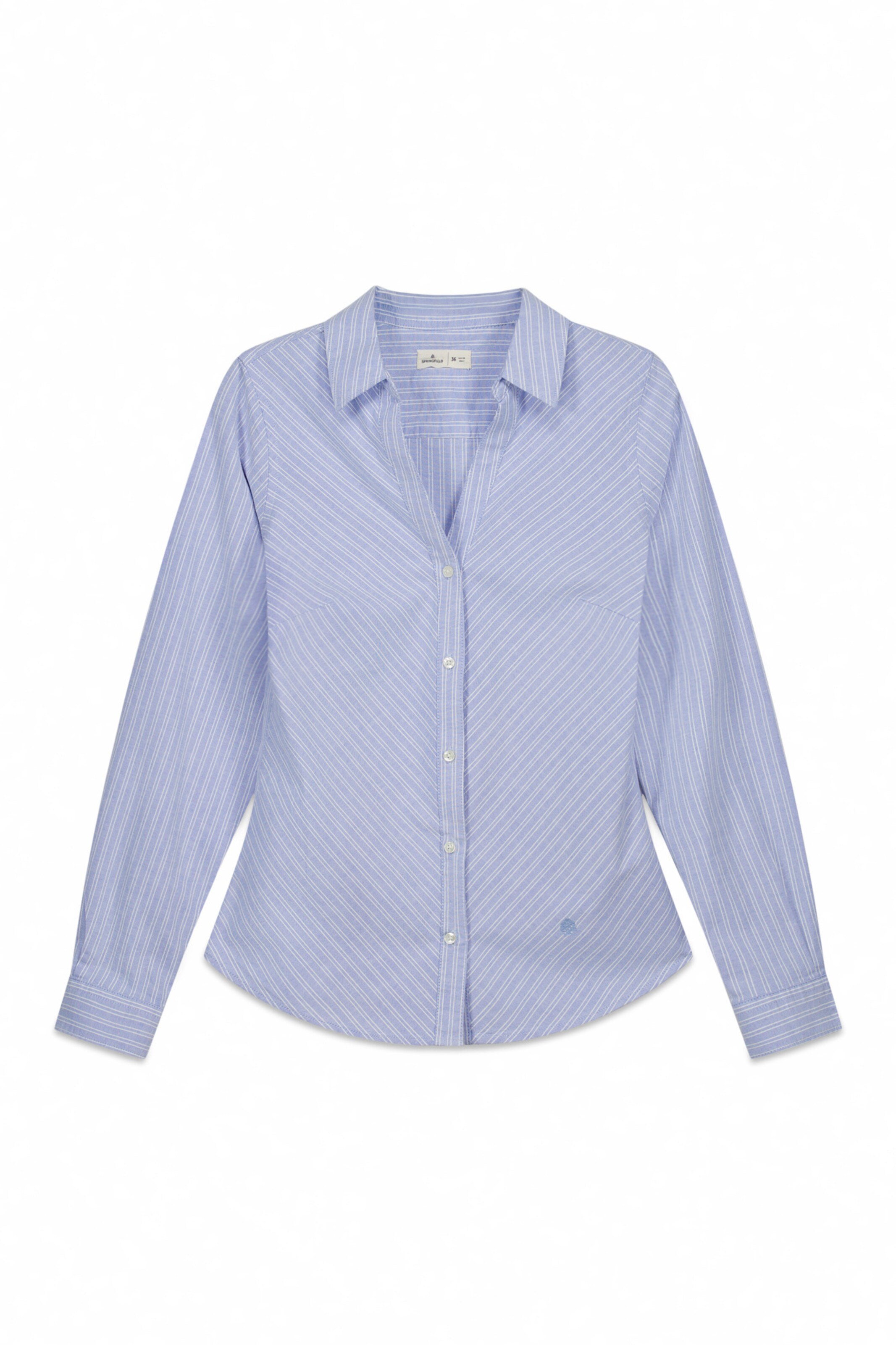 Springfield Blouse in Blauw: voorkant