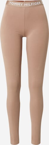 Skinny Leggings Tommy Hilfiger Underwear en marron : devant