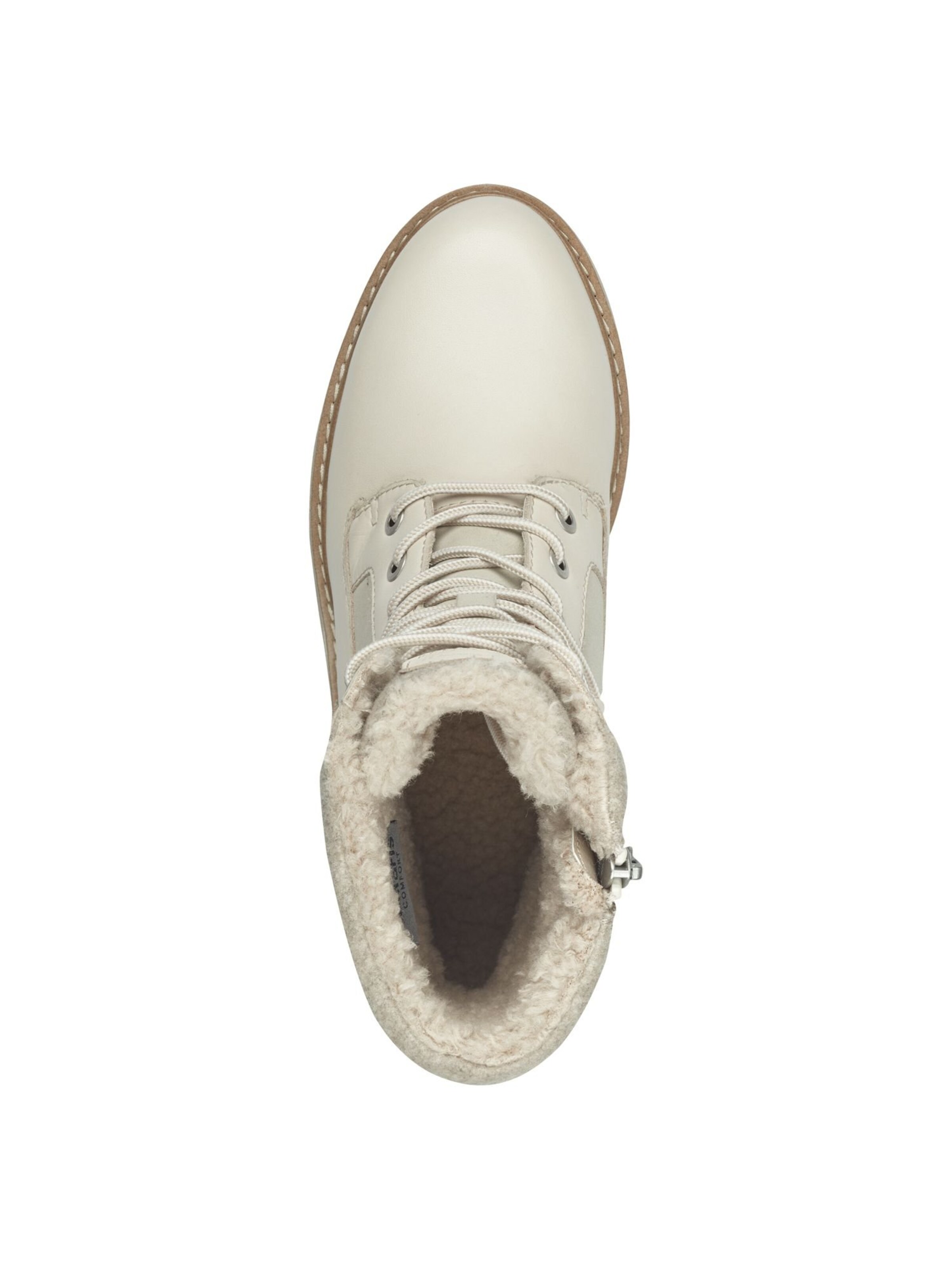 Bottines à lacets Tamaris en beige