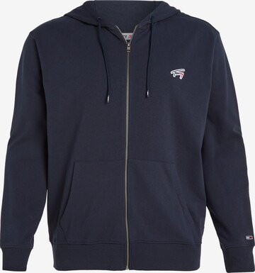 Tommy Jeans Plus Zip-Up Hoodie in Black: front