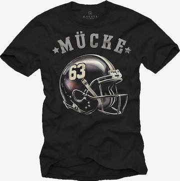 MAKAYA Shirt '63-Helm' in Black: front