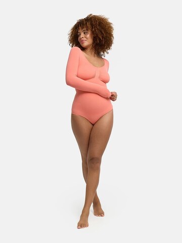 Body modelant 'Bodysuit Sculpting Shapewear Longsleeve mit String' cfab en orange
