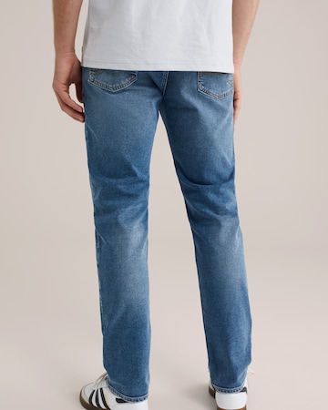 WE Fashion Слим Джинсы в Синий