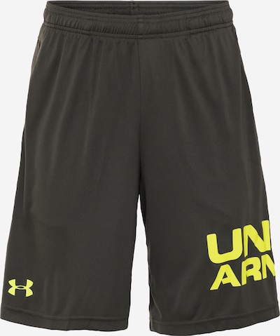 UNDER ARMOUR Sportshorts in gelb / dunkelgrün, Produktansicht