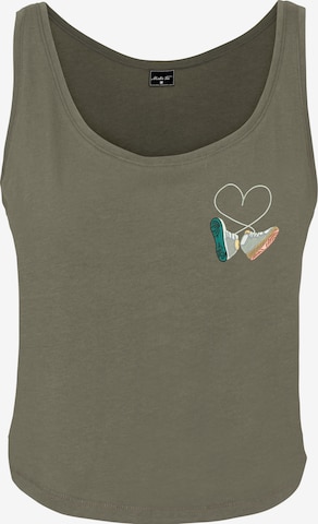 žalia Merchcode Palaidinė be rankovių: priekis