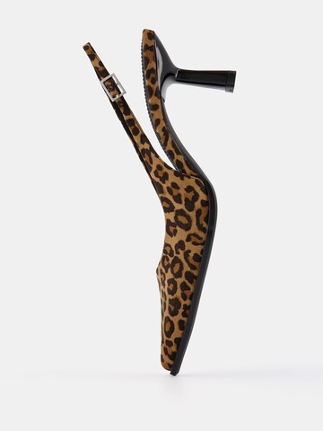 Bershka Slingback pumps in Brown