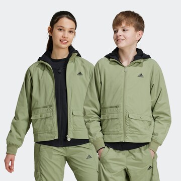 ADIDAS SPORTSWEAR Athletic Jacket 'Future Icons' in Green: front
