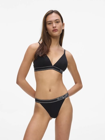 Karl Lagerfeld Stringid, värv must: eest vaates