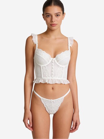 L.BEV Balconette Underwear sets 'Sogno Bianco Set' in White