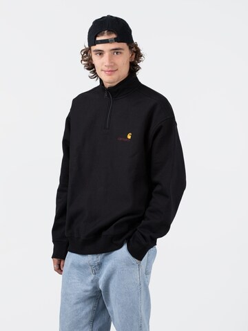 Carhartt WIP Sweatshirt 'American Script' in Schwarz
