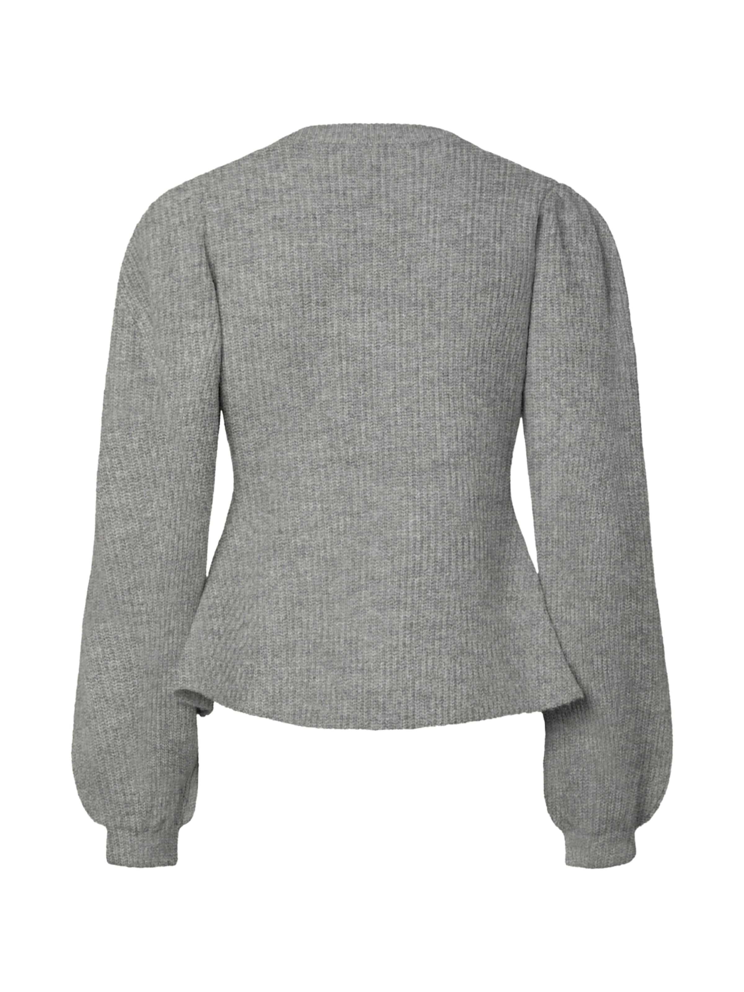 PIECES Strickjacke 'PCSILLY' BC' in Grau