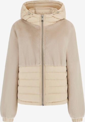 smėlio GUESS Demisezoninė striukė 'GINEVRA': priekis