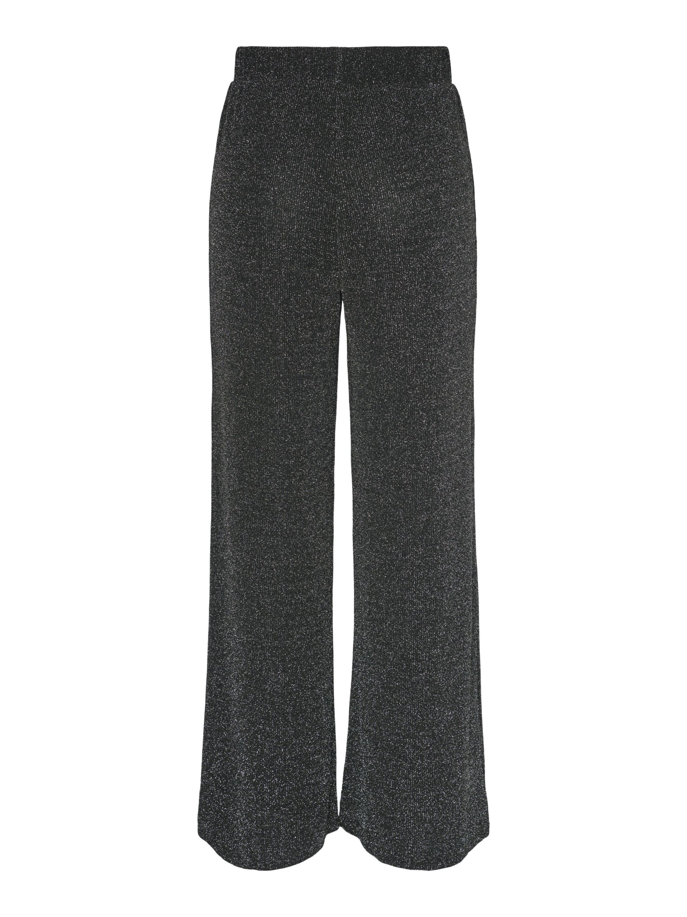 Wide Leg Pantalon PIECES en noir : devant