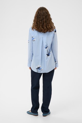 Chemisier 'CUbrila' CULTURE en bleu