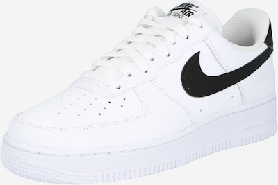 Nike Sportswear Nizke superge 'AIR FORCE 1 07' | črna / bela barva, Prikaz izdelka