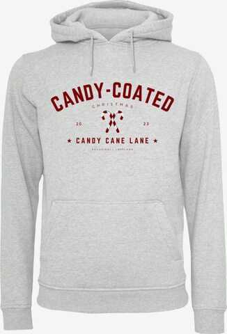 F4NT4STIC Sweatshirt 'Weihnachten Candy Coated Christmas' in Grey: front