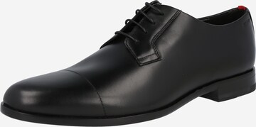 HUGO Šněrovací boty 'Ruston' – černá: přední strana