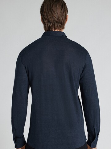 IUMAN Intimissimi Regular fit Button Up Shirt in Blue