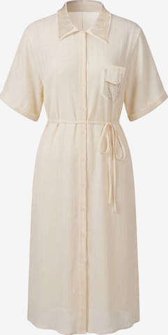 faina - Vestido camisero en beige: frente