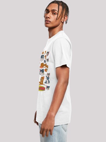 T-Shirt 'Tom And Jerry Many Faces' F4NT4STIC en blanc
