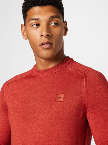 BOSS Pullover  'Anserlot' in Rot