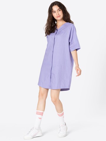 ADIDAS ORIGINALS Shirt Dress 'Baseball' in Purple
