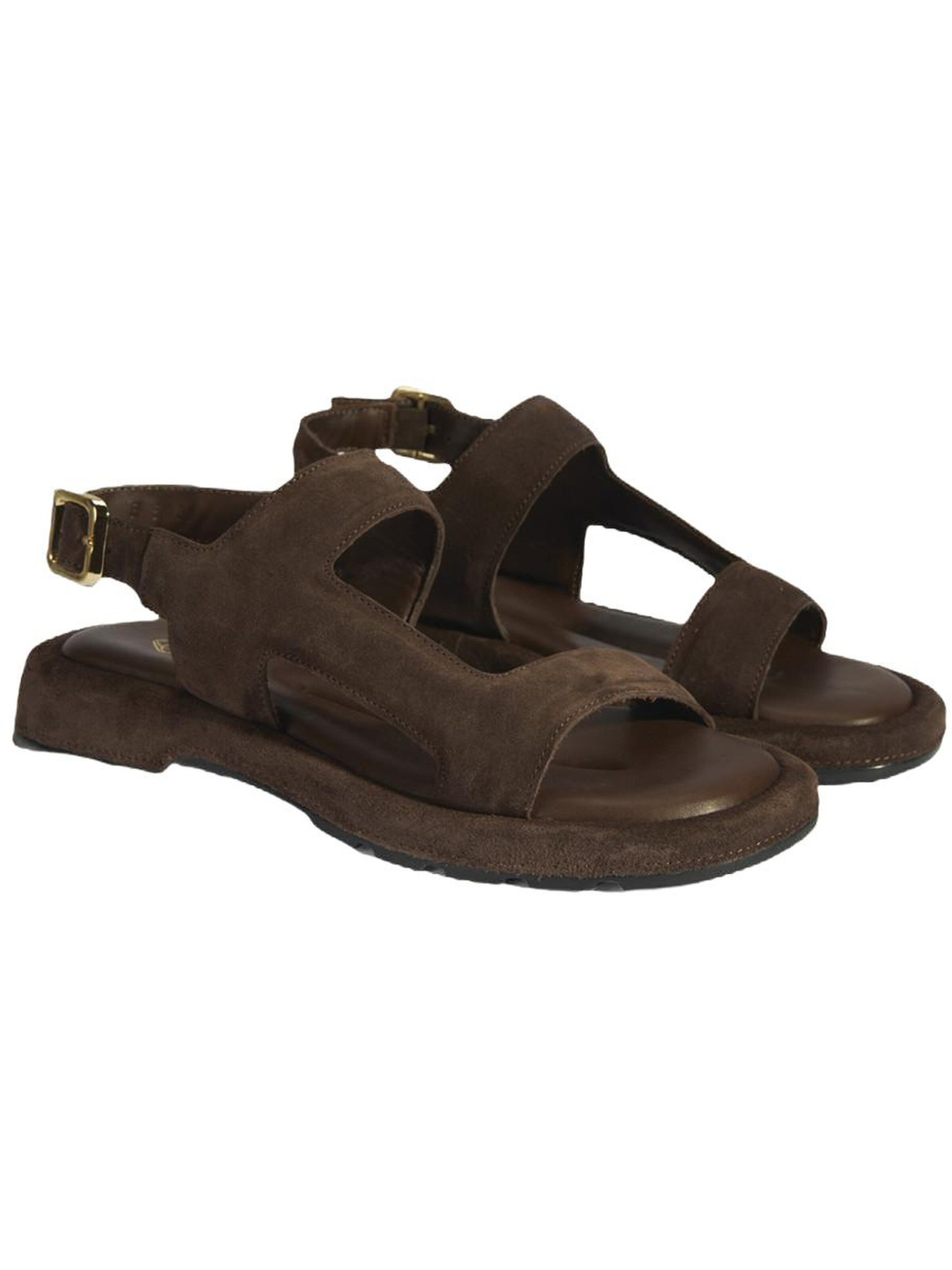 Desa Sandals in Brown: front