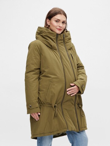 MAMALICIOUS Between-seasons parka 'Tikka' in Green: front