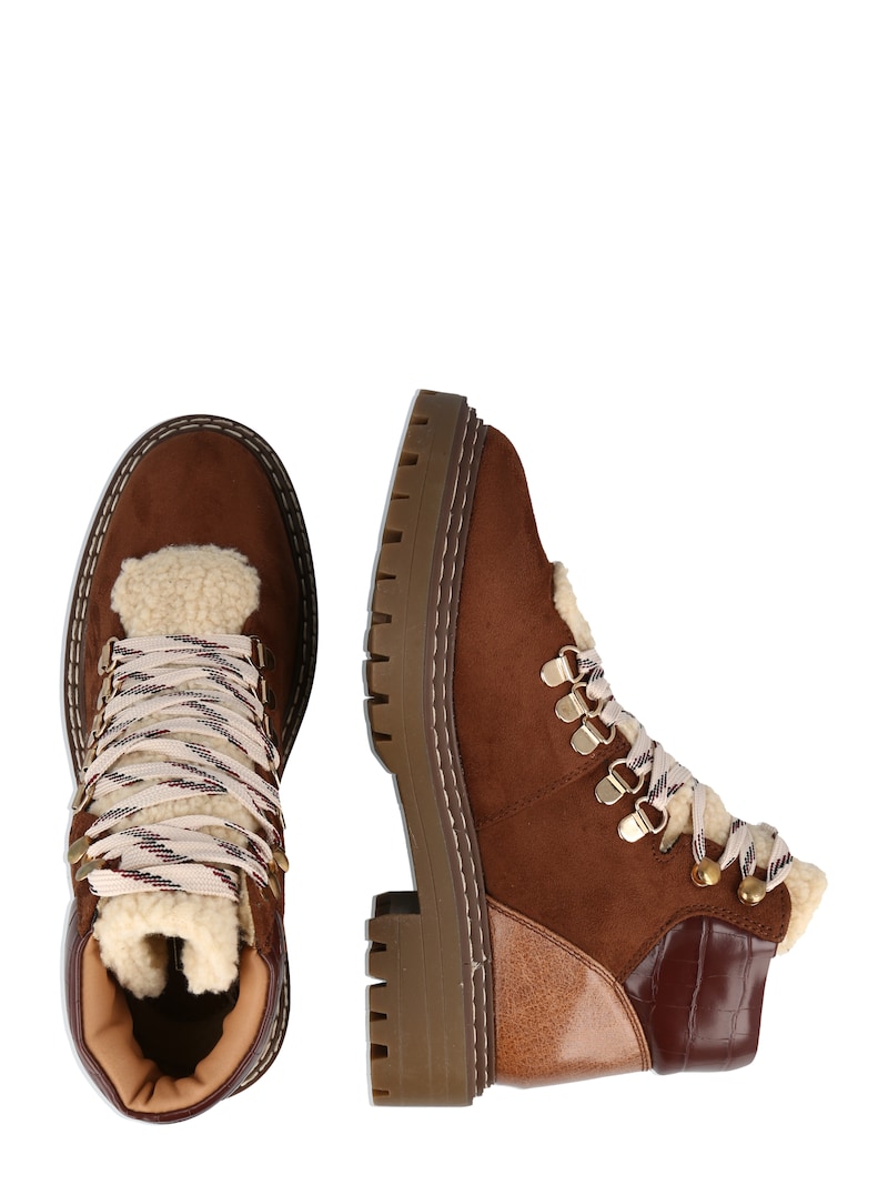 Ankle boots ONLY Lace-up ankle boots Brown