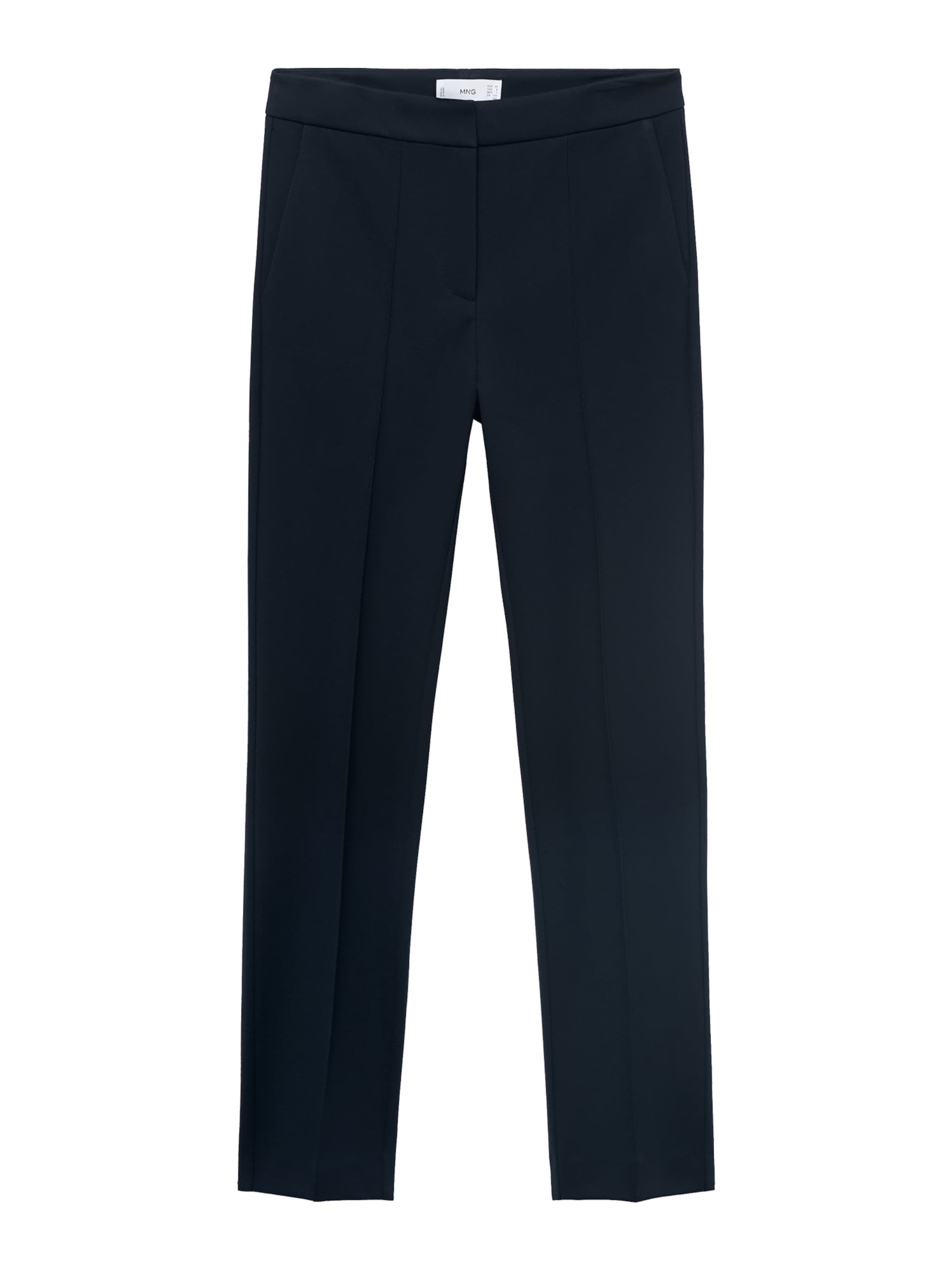 MANGO Slimfit Spodnie w kant 'PALOMA' w kolorze niebieski: przód