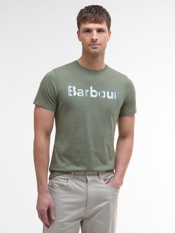 T-Shirt 'Westsand' Barbour en vert : devant