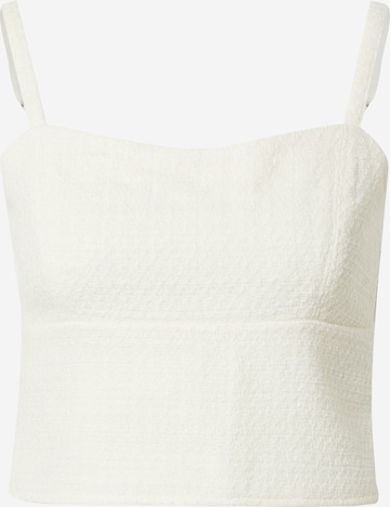 Abercrombie & Fitch Pusero värissä valkoinen: etupuoli