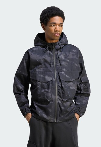 Veste mi-saison 'Camo' ADIDAS ORIGINALS en noir : devant