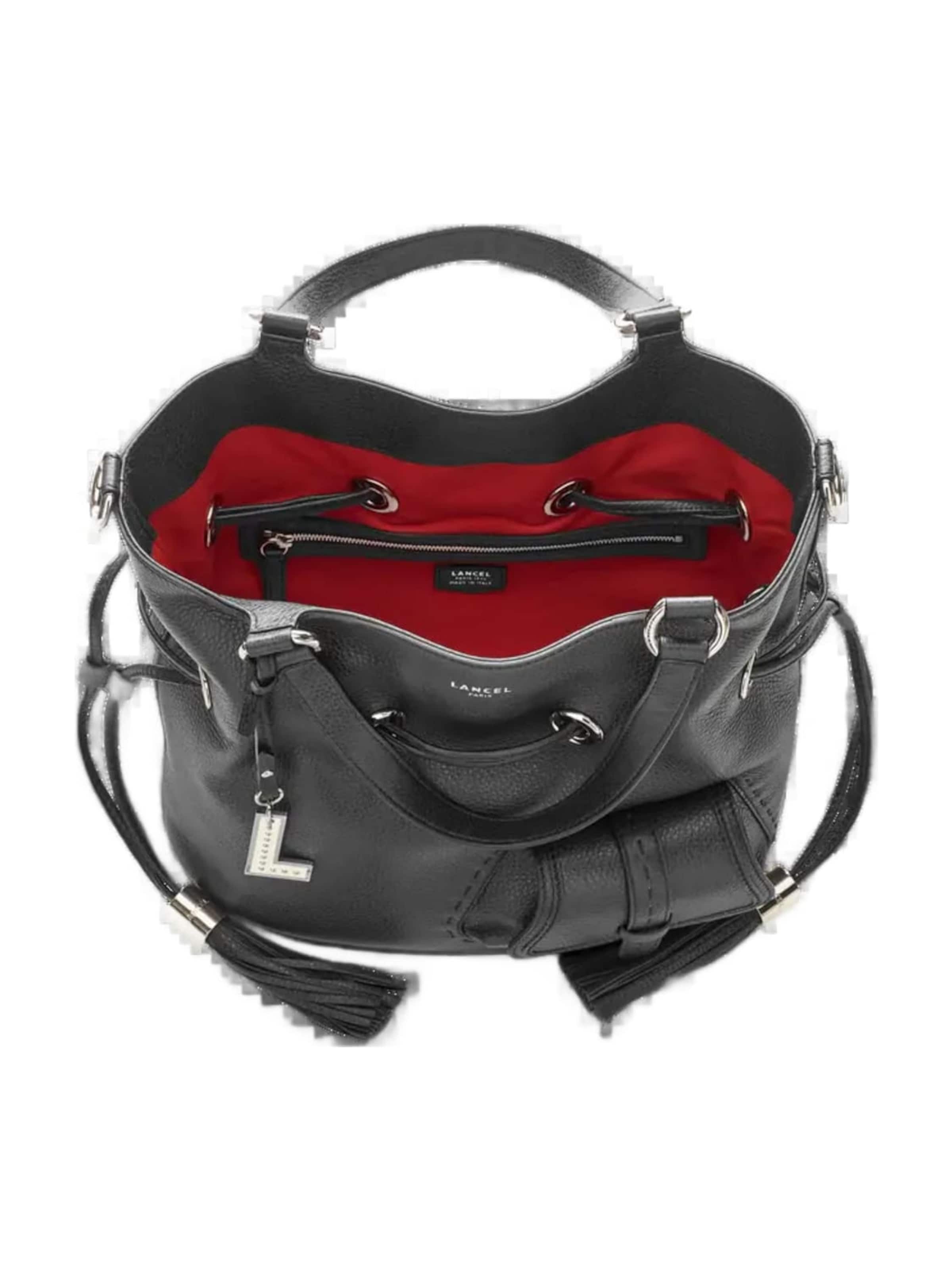 Poche ventrale 'Lancel Sac Seau M 1Er Flirt Noir/Argent' Lancel en noir