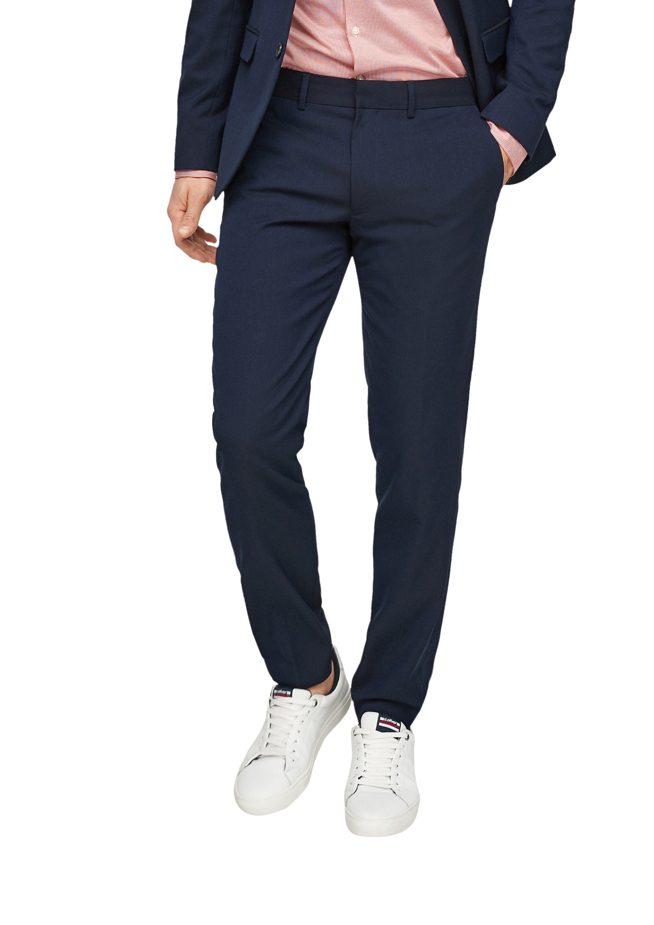 s.Oliver Slimfit Hose in Blau: Vorderseite