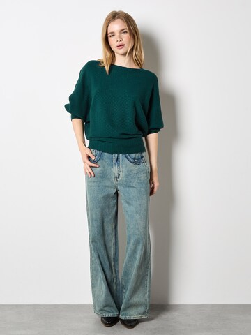 Apricot Textured Knit Lightweight Jumper ' ' in Grün