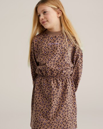 WE Fashion Klänning i brun: framsida