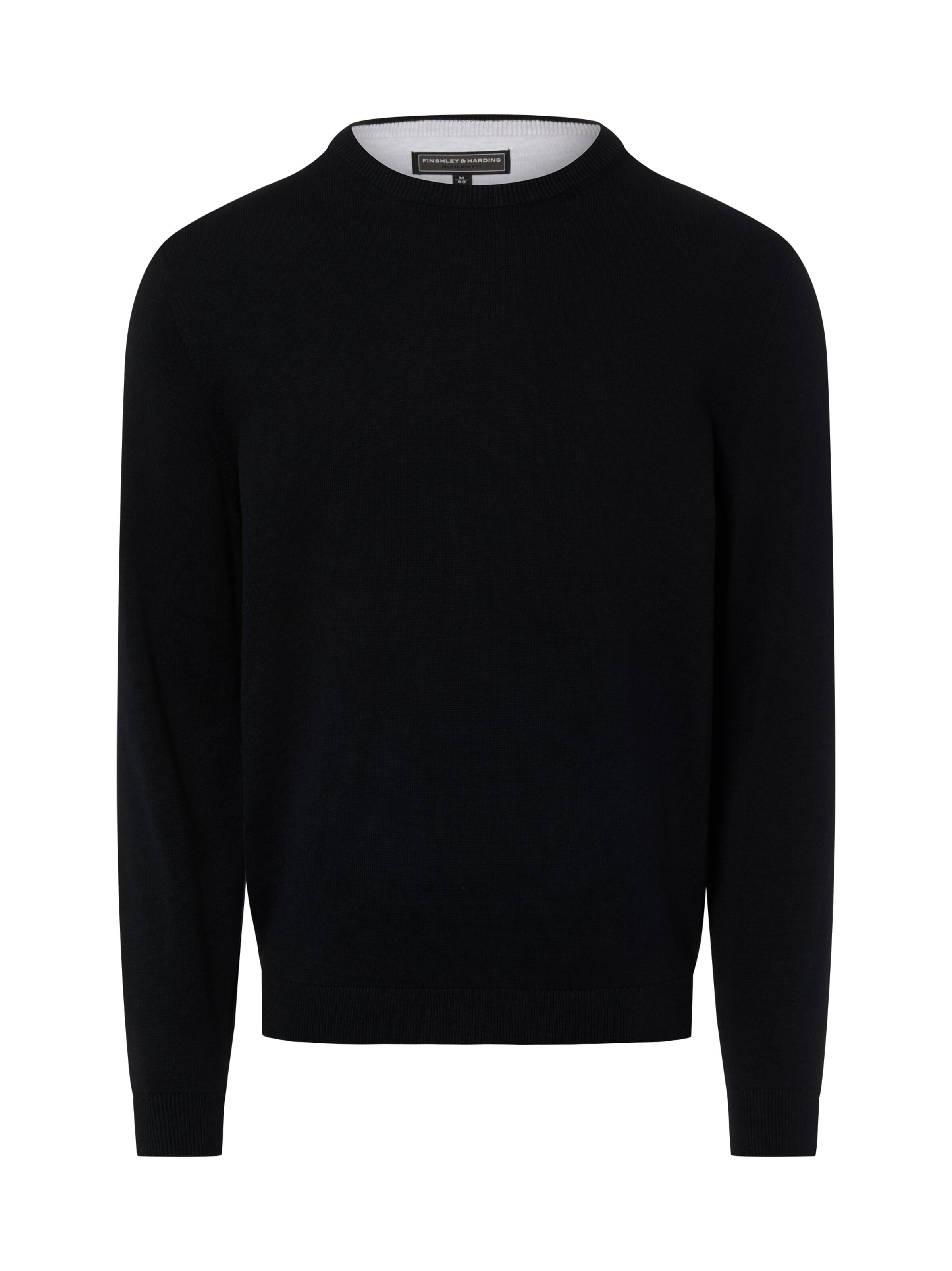 Finshley & Harding Pullover in Schwarz: Vorderseite