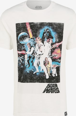 Recovered Shirt 'Star Wars Classic New Hope' in White: front