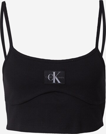 Calvin Klein Jeans - Top em preto: frente